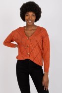 Sweter Damski Model LC-SW-A10.26X Dark Orange - Rue Paris Rue Paris Sweter Damski Model LC-SW-A10.26X Dark Orange - Rue Paris Rue Paris