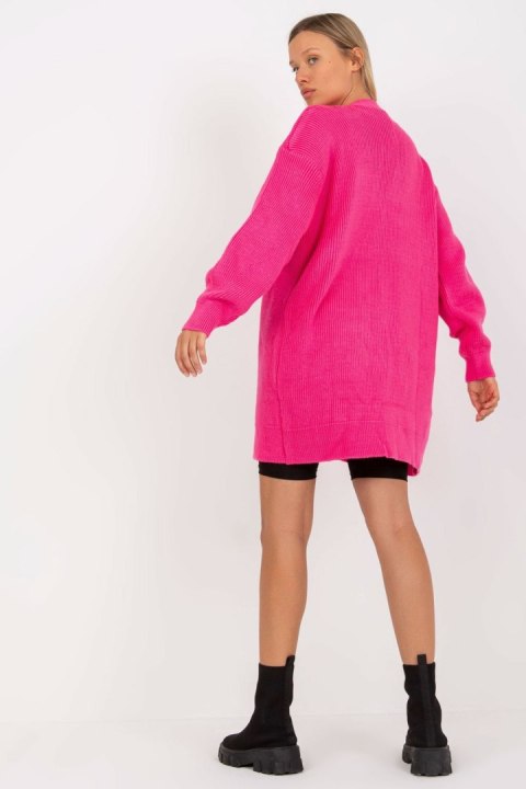 Sweter Kardigan Model LC-SW-0267.06X Fluo Pink - Rue Paris Rue Paris Sweter Kardigan Model LC-SW-0267.06X Fluo Pink - Rue Paris Rue Paris