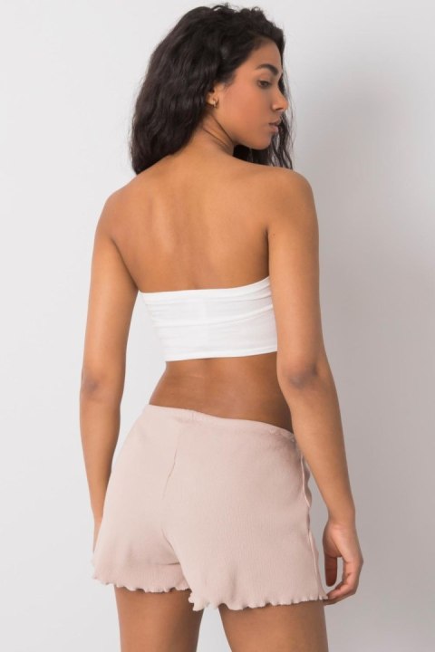 Szorty Damskie Model RV-SN-6628.95 Beige - Rue Paris Rue Paris Szorty Damskie Model RV-SN-6628.95 Beige - Rue Paris Rue Paris