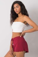 Szorty Damskie Model RV-SN-6628.95 Bordo - Rue Paris Rue Paris Szorty Damskie Model RV-SN-6628.95 Bordo - Rue Paris Rue Paris