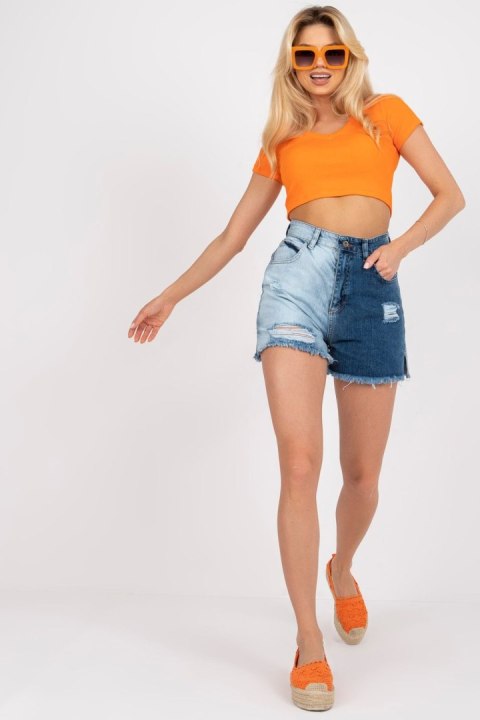 Szorty Jeansowe Model RO-SN-5014.03P Blue - Rue Paris Rue Paris Szorty Jeansowe Model RO-SN-5014.03P Blue - Rue Paris Rue Paris