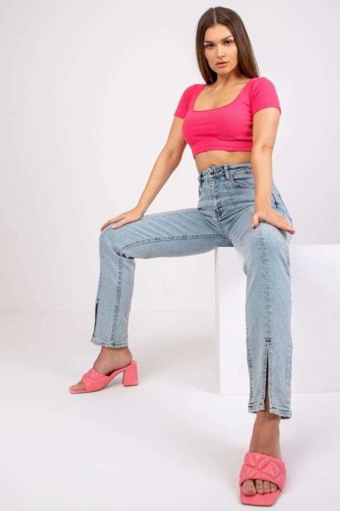 T-shirt Damski Model RV-TS-7537.52 Fluo Pink - Rue Paris Rue Paris T-shirt Damski Model RV-TS-7537.52 Fluo Pink - Rue Paris Rue Paris