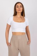 T-shirt Damski Model RV-TS-7537.52 White - Rue Paris Rue Paris T-shirt Damski Model RV-TS-7537.52 White - Rue Paris Rue Paris