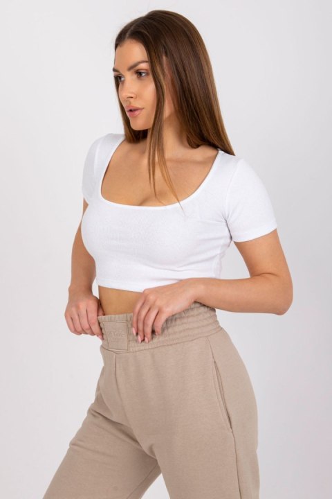 T-shirt Damski Model RV-TS-7537.52 White - Rue Paris Rue Paris T-shirt Damski Model RV-TS-7537.52 White - Rue Paris Rue Paris