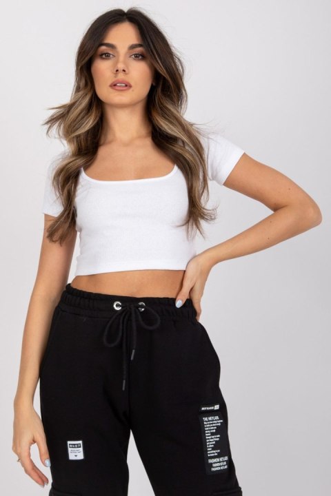 T-shirt Damski Model RV-TS-7538.12P White - Rue Paris Rue Paris T-shirt Damski Model RV-TS-7538.12P White - Rue Paris Rue Paris