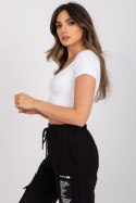T-shirt Damski Model RV-TS-7538.12P White - Rue Paris Rue Paris T-shirt Damski Model RV-TS-7538.12P White - Rue Paris Rue Paris