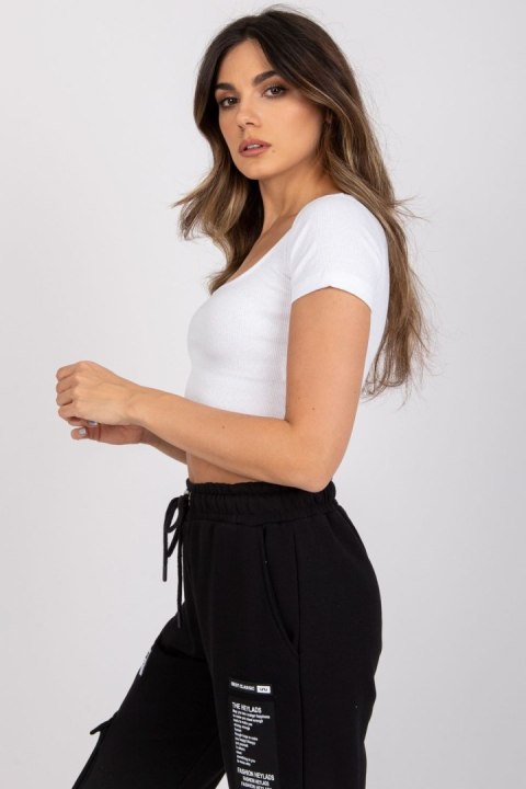 T-shirt Damski Model RV-TS-7538.12P White - Rue Paris Rue Paris T-shirt Damski Model RV-TS-7538.12P White - Rue Paris Rue Paris