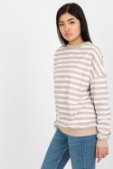 Bluza Damska Model LO-BL-LK-258.29X White/Beige - Rue Paris Rue Paris Bluza Damska Model LO-BL-LK-258.29X White/Beige - Rue Paris Rue Paris