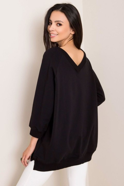 Bluza Damska Model RV-BL-5676.09 Black - Rue Paris Rue Paris Bluza Damska Model RV-BL-5676.09 Black - Rue Paris Rue Paris