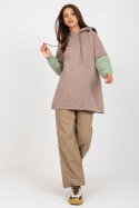 Bluza Damska Model RV-BL-8232.27X Dark Beige - Rue Paris Rue Paris Bluza Damska Model RV-BL-8232.27X Dark Beige - Rue Paris Rue Paris