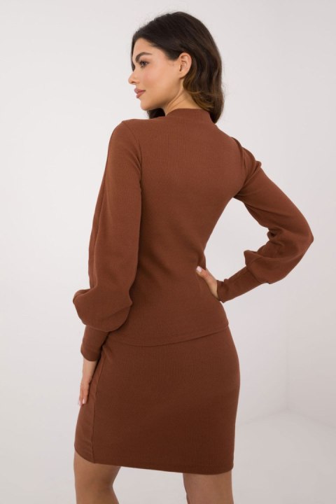Bluzka Model RV-BZ-5223.15 Brown - Rue Paris Rue Paris Bluzka Model RV-BZ-5223.15 Brown - Rue Paris Rue Paris