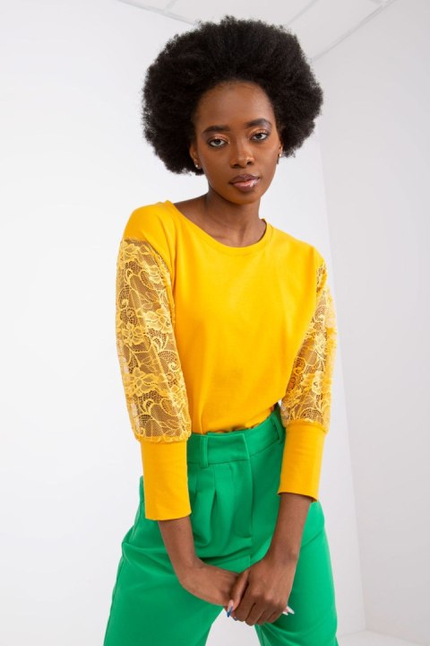 Bluzka Model RV-BZ-7551.19 Light Orange - Rue Paris Rue Paris Bluzka Model RV-BZ-7551.19 Light Orange - Rue Paris Rue Paris