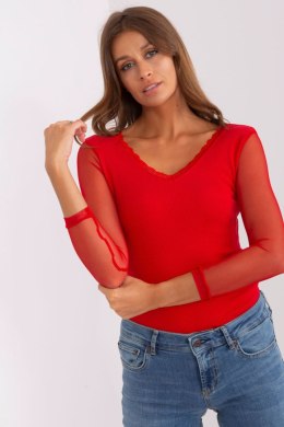 Bluzka Model RV-BZ-7839.88P Red - Rue Paris Rue Paris