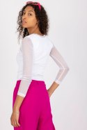 Bluzka Model RV-BZ-7839.88P White - Rue Paris Rue Paris Bluzka Model RV-BZ-7839.88P White - Rue Paris Rue Paris