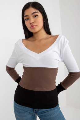 Bluzka Model RV-BZ-8429.35X White/Black - Rue Paris Rue Paris
