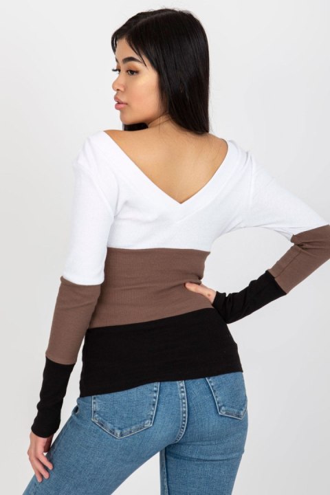 Bluzka Model RV-BZ-8429.35X White/Black - Rue Paris Rue Paris Bluzka Model RV-BZ-8429.35X White/Black - Rue Paris Rue Paris
