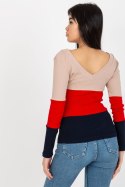 Bluzka Model RV-BZ-8429.41P Navy/Red - Rue Paris Rue Paris Bluzka Model RV-BZ-8429.41P Navy/Red - Rue Paris Rue Paris