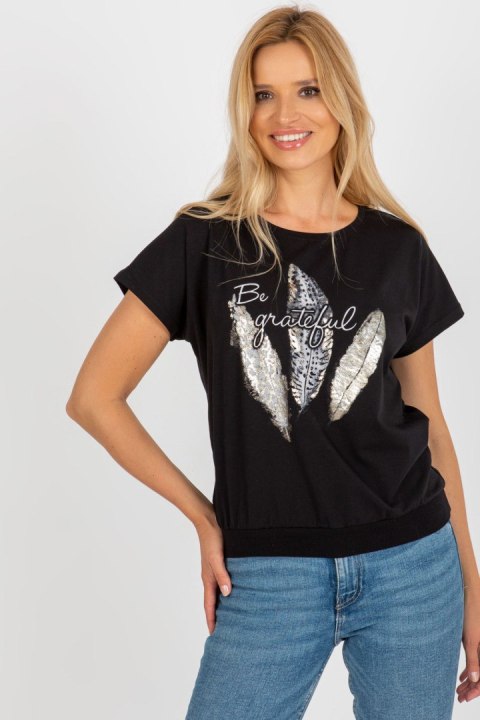 Bluzka Model RV-BZ-8921.66 Black - Rue Paris Rue Paris Bluzka Model RV-BZ-8921.66 Black - Rue Paris Rue Paris