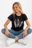 Bluzka Model RV-BZ-8921.66 Black - Rue Paris Rue Paris Bluzka Model RV-BZ-8921.66 Black - Rue Paris Rue Paris