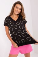 Bluzka Model RV-BZ-8948.75P Black - Rue Paris Rue Paris Bluzka Model RV-BZ-8948.75P Black - Rue Paris Rue Paris