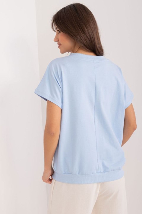Bluzka Model RV-BZ-9626.28 Light Blue - Rue Paris Rue Paris Bluzka Model RV-BZ-9626.28 Light Blue - Rue Paris Rue Paris