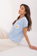 Bluzka Model RV-BZ-9626.28 Light Blue - Rue Paris Rue Paris Bluzka Model RV-BZ-9626.28 Light Blue - Rue Paris Rue Paris