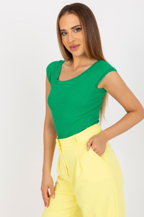 Bluzka Model RV-TP-8015.68 Green - Rue Paris Rue Paris Bluzka Model RV-TP-8015.68 Green - Rue Paris Rue Paris