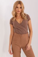 Bluzka Model RV-TS-5636.18 Brown - Rue Paris Rue Paris Bluzka Model RV-TS-5636.18 Brown - Rue Paris Rue Paris