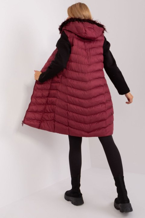 Kamizelka Model RV-KZ-008.00P Bordo - Rue Paris Rue Paris Kamizelka Model RV-KZ-008.00P Bordo - Rue Paris Rue Paris