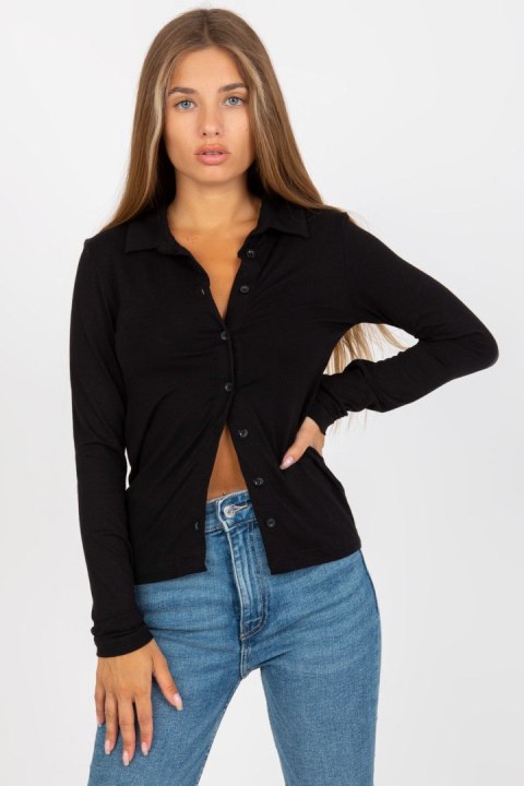 Koszula Damska Model RV-KS-7999.12P Black - Rue Paris Rue Paris Koszula Damska Model RV-KS-7999.12P Black - Rue Paris Rue Paris