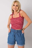 Koszulka Top Model RO-TP-2510-1.29P Red - Rue Paris Rue Paris Koszulka Top Model RO-TP-2510-1.29P Red - Rue Paris Rue Paris