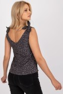 Koszulka Top Model WN-TP-1335.63P Black/Beige - Rue Paris Rue Paris Koszulka Top Model WN-TP-1335.63P Black/Beige - Rue Paris Rue Paris