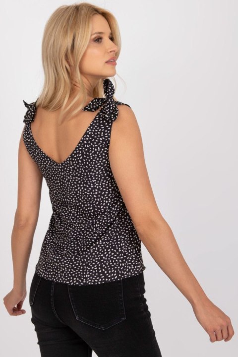 Koszulka Top Model WN-TP-1335.63P Black/Beige - Rue Paris Rue Paris Koszulka Top Model WN-TP-1335.63P Black/Beige - Rue Paris Rue Paris