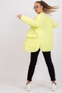 Kurtka Damska Model RV-KR-001.95P Light Yellow - Rue Paris Rue Paris Kurtka Damska Model RV-KR-001.95P Light Yellow - Rue Paris Rue Paris