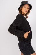 Kurtka Damska Model RV-KR-006.16 Black - Rue Paris Rue Paris Kurtka Damska Model RV-KR-006.16 Black - Rue Paris Rue Paris