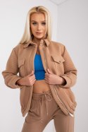 Kurtka Damska Model RV-KR-007.95P Camel - Rue Paris Rue Paris Kurtka Damska Model RV-KR-007.95P Camel - Rue Paris Rue Paris
