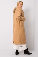 Płaszcz Damski Model 217-PL-23335.86 Camel - Rue Paris Rue Paris Płaszcz Damski Model 217-PL-23335.86 Camel - Rue Paris Rue Paris