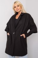 Płaszcz Damski Model CHA-PL-0409.30X Black - Rue Paris Rue Paris Płaszcz Damski Model CHA-PL-0409.30X Black - Rue Paris Rue Paris