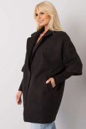 Płaszcz Damski Model CHA-PL-0409.30X Black - Rue Paris Rue Paris Płaszcz Damski Model CHA-PL-0409.30X Black - Rue Paris Rue Paris
