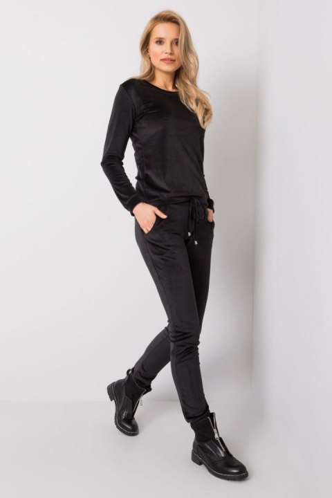 Spodnie Komplet Model RV-KMPL-6083.05 Black - Rue Paris Rue Paris Spodnie Komplet Model RV-KMPL-6083.05 Black - Rue Paris Rue Paris