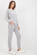 Spodnie Komplet Model WN-KMPL-1908.15X Light Grey - Rue Paris Rue Paris Spodnie Komplet Model WN-KMPL-1908.15X Light Grey - Rue Paris Rue Paris