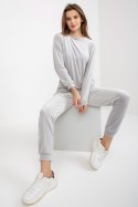 Spodnie Komplet Model WN-KMPL-1908.15X Light Grey - Rue Paris Rue Paris Spodnie Komplet Model WN-KMPL-1908.15X Light Grey - Rue Paris Rue Paris