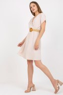 Sukienka Model CA-SK-6308.55 Light Beige - Rue Paris Rue Paris Sukienka Model CA-SK-6308.55 Light Beige - Rue Paris Rue Paris