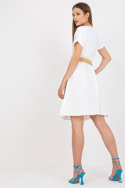 Sukienka Model CA-SK-6308.55 White - Rue Paris Rue Paris Sukienka Model CA-SK-6308.55 White - Rue Paris Rue Paris
