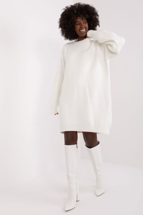 Sukienka Model LC-SK-0568.70P Ecru - Rue Paris Rue Paris Sukienka Model LC-SK-0568.70P Ecru - Rue Paris Rue Paris