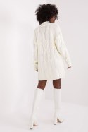 Sukienka Model LC-SK-1561.72P Ecru - Rue Paris Rue Paris Sukienka Model LC-SK-1561.72P Ecru - Rue Paris Rue Paris