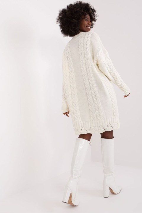 Sukienka Model LC-SK-8012-2.72P Ecru - Rue Paris Rue Paris Sukienka Model LC-SK-8012-2.72P Ecru - Rue Paris Rue Paris