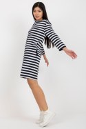 Sukienka Model LO-SK-LK-230.34X White/Navy - Rue Paris Rue Paris Sukienka Model LO-SK-LK-230.34X White/Navy - Rue Paris Rue Paris