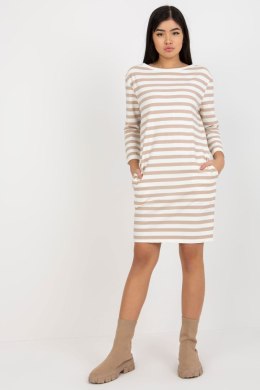 Sukienka Model LO-SK-LK-230.65 White/Beige - Rue Paris Rue Paris