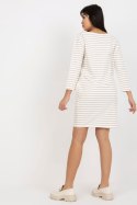 Sukienka Model LO-SK-LK-259.23X Ecru - Rue Paris Rue Paris Sukienka Model LO-SK-LK-259.23X Ecru - Rue Paris Rue Paris